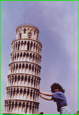 1992 Europe 056 Fixing Pisa.jpg