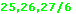 25,26,27/6